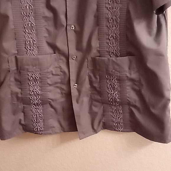 OMEGA Fashion Embroidery Cigar Size L 16-16 1/2 Gray Color HCS - Picture 6 of 11